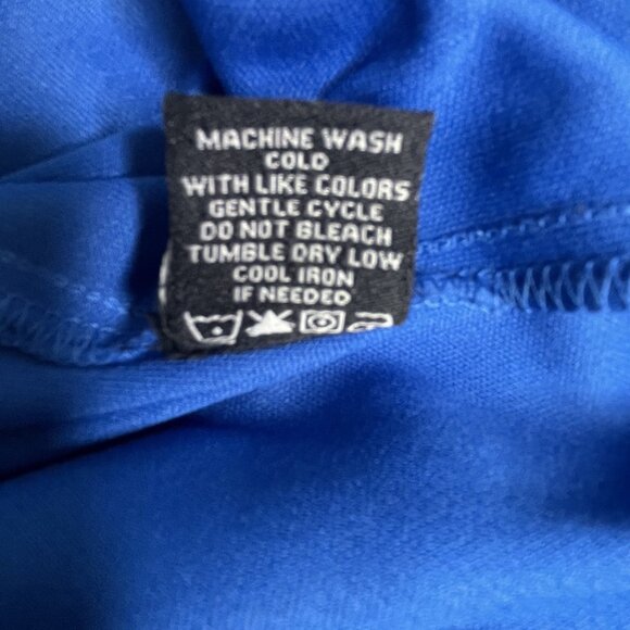 MSK Handkerchief Dress Size 16 Halter Top Paisley Green Blue BOHO Hippie Gypsy - Picture 16 of 16